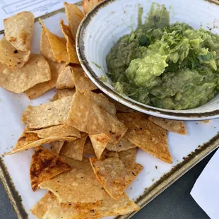 Guacamole and chips