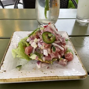 Tuna Tostada