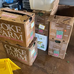 Fresh ingredients for the juices