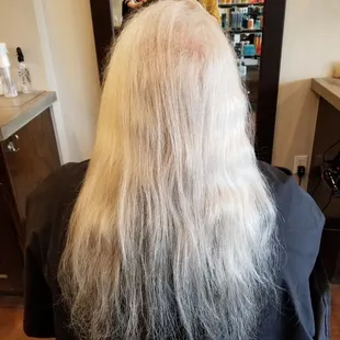 2.5 years without a haircut  to donate for cancer  patients.