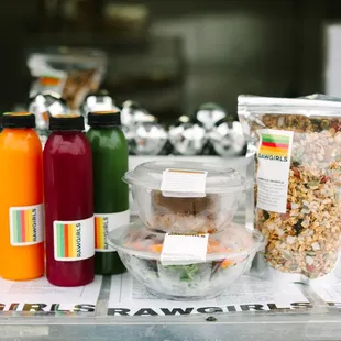 Fresh cold pressed juice, vegan nutrition