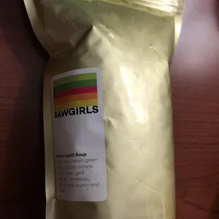 French lentil soup, Not greasy, excellent quality and flavor