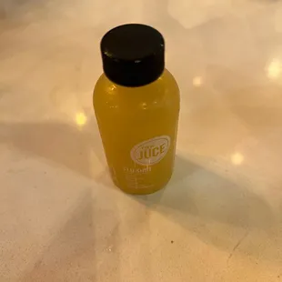 a bottle of juice