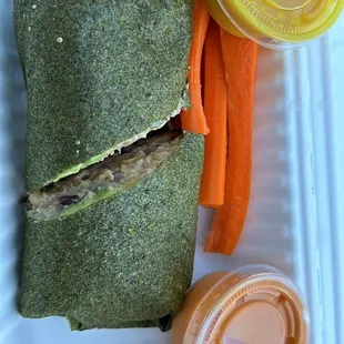 Turmeric Shot, Not Your Moms Chicken Salad, Spicy Vegan Mayo  Absolutely amazing, must try!