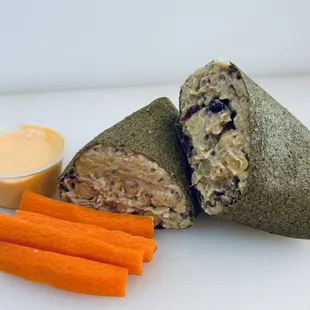 Not Your Mom's Chicken Salad on Raw Wrap. Yum!