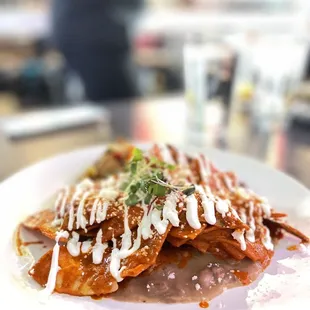 Chilaquiles rojos