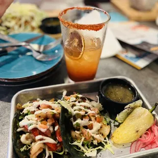 Grilled shrimp tacos to die for!!!!