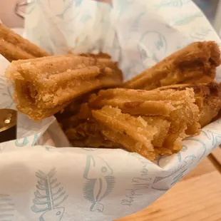 Churros with no cinnamon sugar