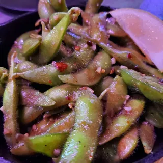 Spicy Garlic Edamame
