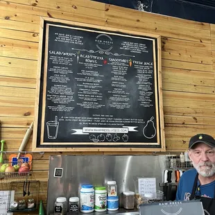 Menu board- online as well:)