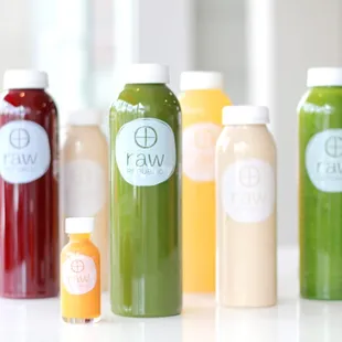 shots, smoothies and juices  all 100% organic, raw, no sugar added, vegan, DELICIOUS