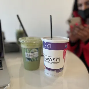 lavender matcha + blueberry nice cream