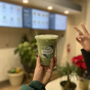 Lavender Matcha Latte