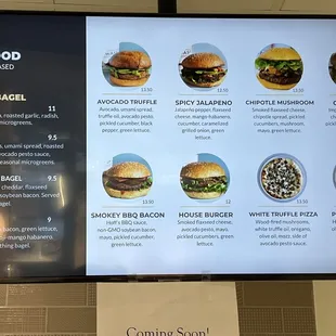 Food menu