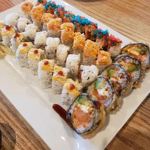 sushi and sashimi, food