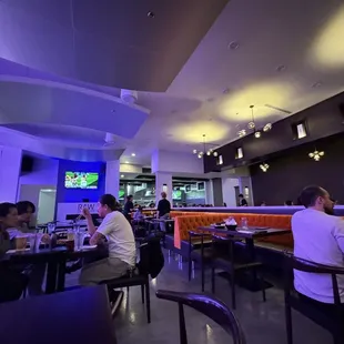 Interior and kitchen towards the back