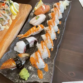 Nigiri and Roll Combination