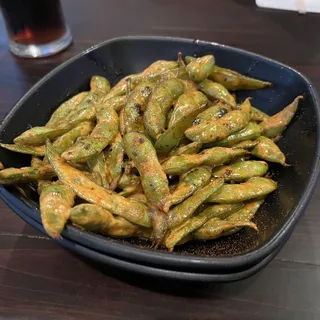 Spicy Garlic Edamame