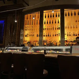 Sushi bar and bar