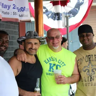 a group of men standing together