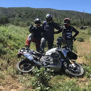 Author after demonstrating an unscheduled dismount.