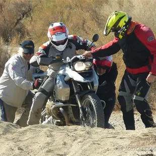 Oh yeah, never thought you could ride such a big bike through SAND, well think again!
