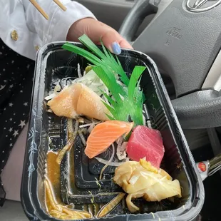 Sashimi pieces rather small in the Sashimi Entree