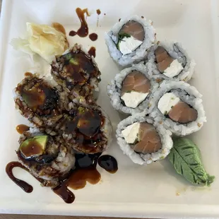 Philadelphia Roll and Eel Roll