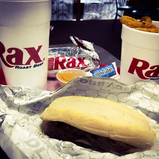 BBC and twisty fries with a side of cheese