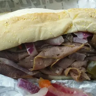 The Philly Melt (they forgot my Swiss cheese)