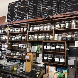 Endless option of teas