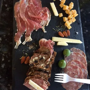 Cheese platter we got. Two hard cheeses. :( our platter looks NOTHING as great as the other posts.