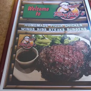 Menu cover