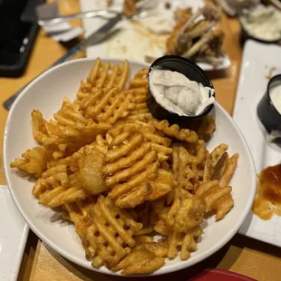 Waffle fries