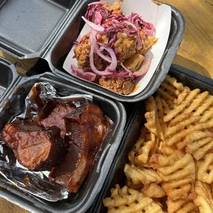 a variety of food items