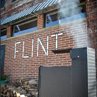 a smoke coming out of it