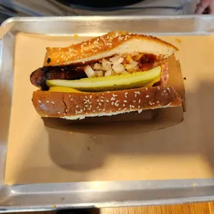 Hot Link sandwich
