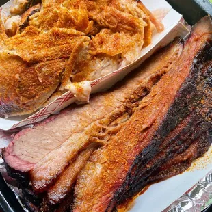Brisket and Pulled Pork