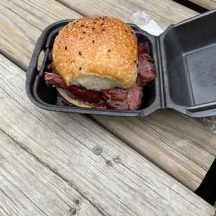 Brisket Sandwich.   Oh My God
