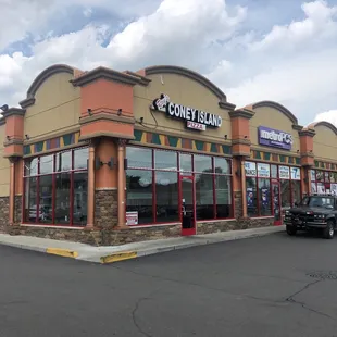 burgers, outside