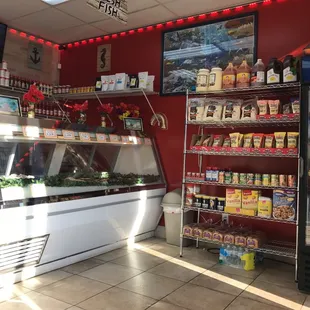 the inside of the store