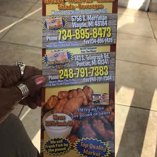 Looks like a pretty good "you buy we fry" take-out place.