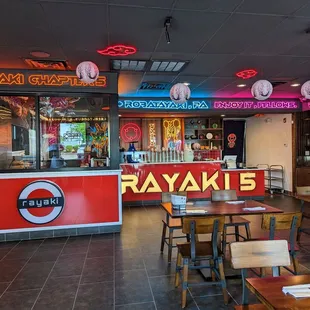 the interior of rayaki&apos;s