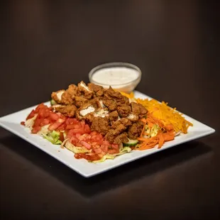 Fried chicken salad