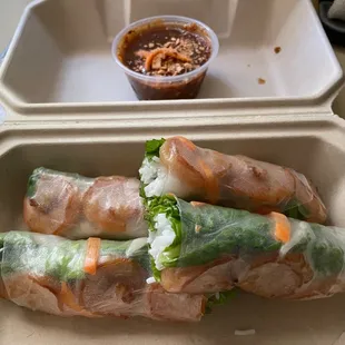 Grilled Shrimp Spring Rolls