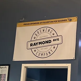 a sign on the wall
