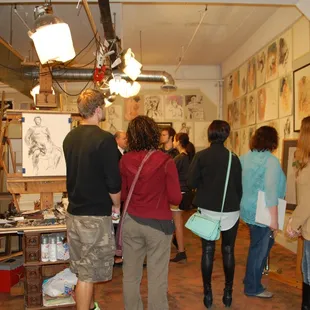 A unique artist studio where you can also take classes.