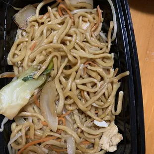 Chicken chowmein. This is the best chow mein I've ever had.