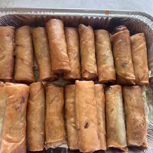 1. Egg Roll. Party tray size