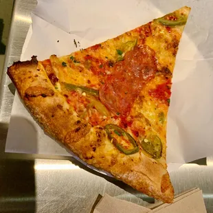 a slice of pizza